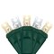 50 5mm Cool White, Warm White Champagne LED Christmas Lights, 6" Spacing